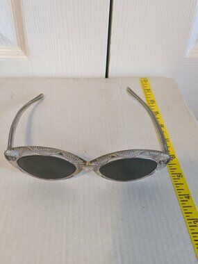 True Vintage MCM MAY U.S.A. Emma Reick Cat-Eye Etched Frame Sunglasses